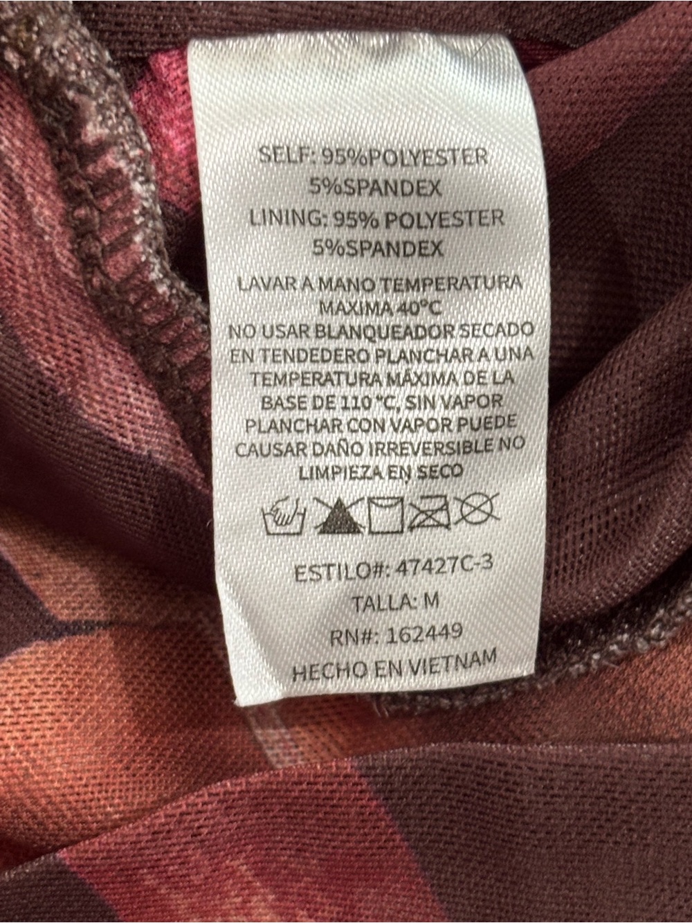 Milk + Honey Burgundy Floral Mesh Asymmetrical Ruffle Top - Medium - Picture 4 of 7